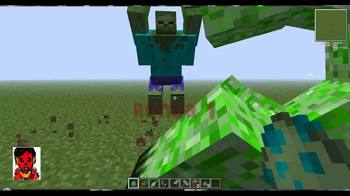 mutant zombie vs. mutant creeper