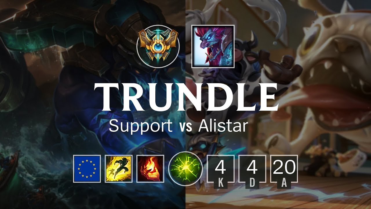 Trundle Support vs Alistar - EUW Challenger Patch 8.24