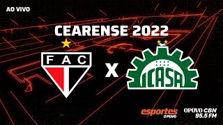 AO VIVO |  Ferroviário X Icasa | Campeonato Cearense | Acompanhe todos os lances