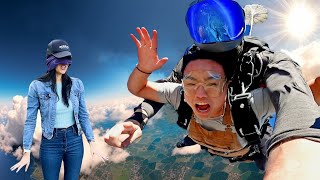 I Surprised a Stranger with her BUCKETLIST item (SKYDIVING)