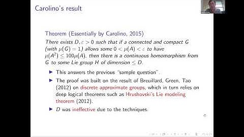 On unimodular groups allowing small measure growth - Ruixiang Zhang