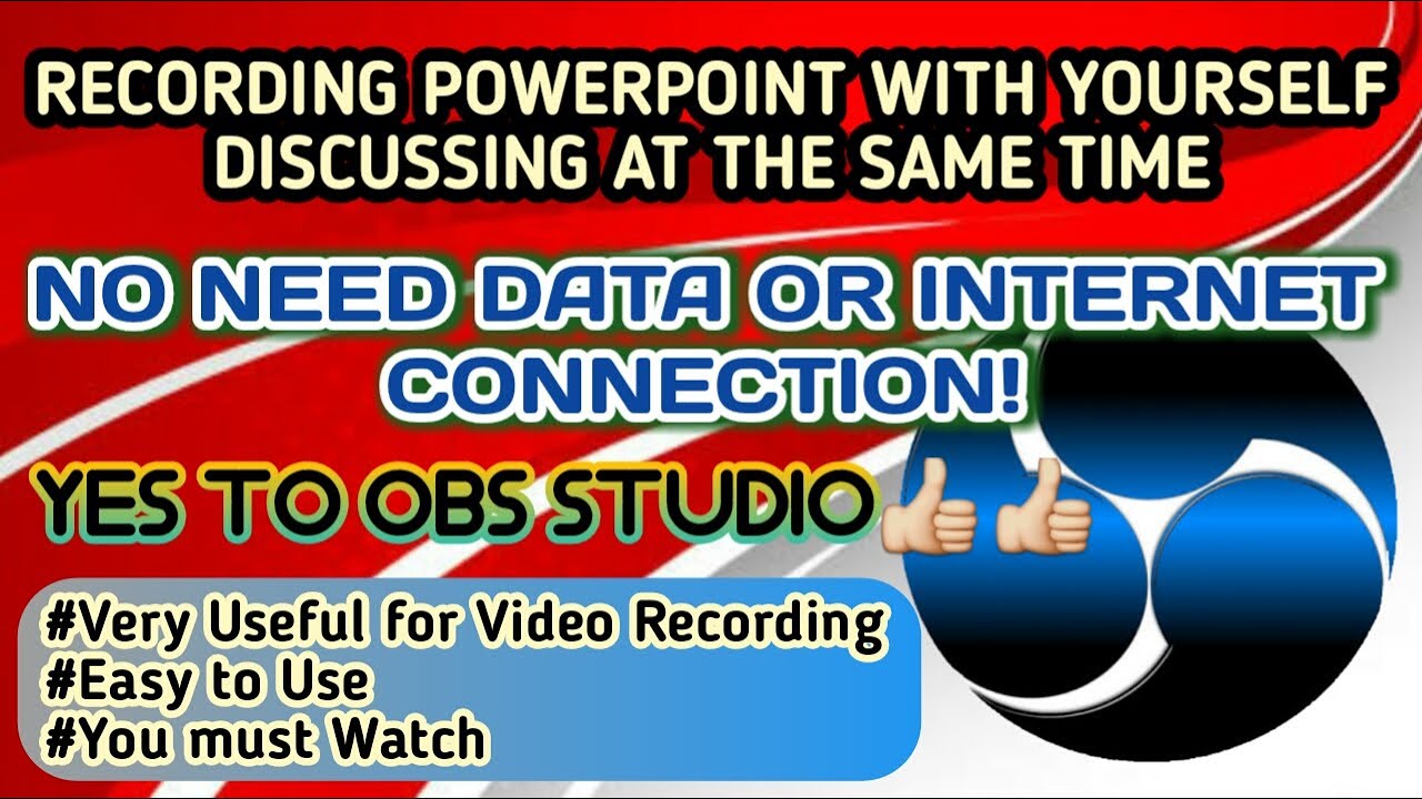 OBS STUDIO TUTORIAL: Recording Powerpoint Presentation