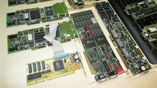 30 years old ISA VGA cards testing