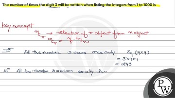 The number of times the digit 3 will be written when listing the integers from 1 to 1000 is