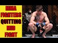 Top 10 TOUGHEST MMA Fighters Who Quit Mid Fight