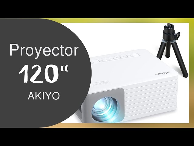 AKIYO O1 Mini Projector, A 120” SCREEN TO ENJOY