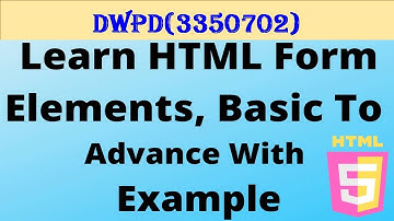 #DWPD#3350702#HTML5#FORMELEMENT