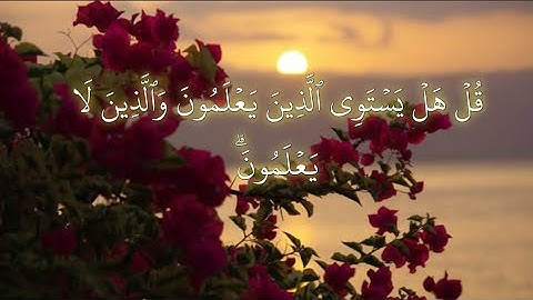 تلاوة عذبة لما تيسر من سورة الزمر - بصوت القارئ أحمد بن الطالب