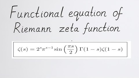 Functional equation of Riemann zeta function 