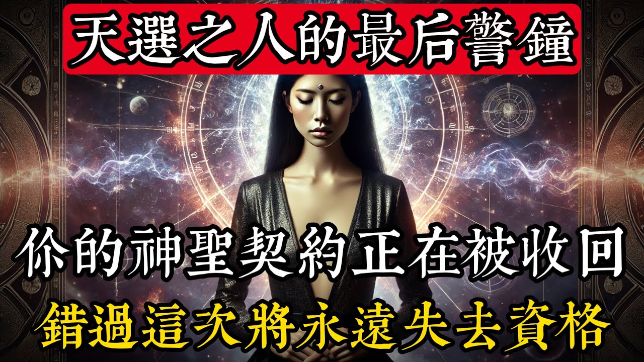 天選之人的最後警鐘：你的神聖契約正在被收回！錯過這次將永遠失去資格|玄學|靈性|神秘學|宇宙能量|修行