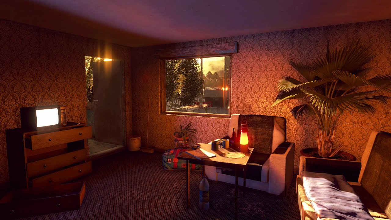 Dying Light Video Game Ambience Safe House (The Slums) YouTube