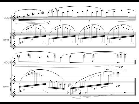 George N. Gianopoulos - City Vignettes for Violin and Piano, Op. 29d (2016) [Score-Video]