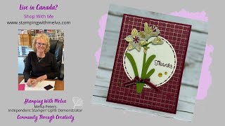 Live with Stamping with Melva - Stampin Up! Artful Amaryllis