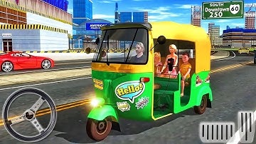 Modern Tuk Tuk Auto Rickshaw Android Gameplay |Passenger Pick up and Drop