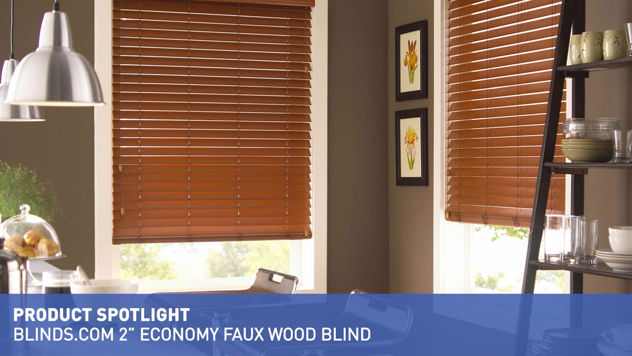 Blinds.com 2" Economy Faux Wood Blind - YouTube
