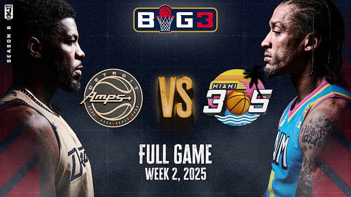 Joe Johnson Drops 29 vs. Michael Beasley! | 2025 BIG3 Week 2 Full Game | Detroit Amps vs. Miami 305