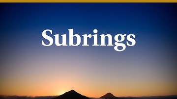 Subrings and homomorphisms