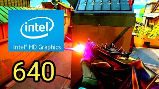 Intel HD iris plus 640 graphics | Valorant Performance Test | 1080p