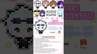 📢 𝗢𝗣𝗘𝗡 𝗖𝗢𝗠𝗠𝗜𝗦𝗦𝗜𝗢𝗡 ➤ pixel chibi= 55k ➤ pixel couple chibi= 85k #commission #beranda #berandayoutube