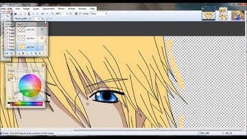 colouring anime drawing on paint.net