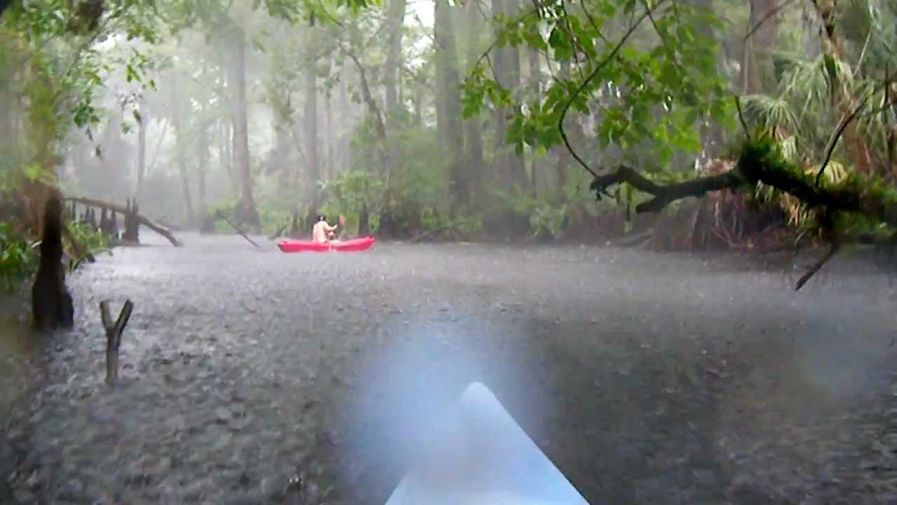 Sexy Girl Kayaking in the Rain - YouTube