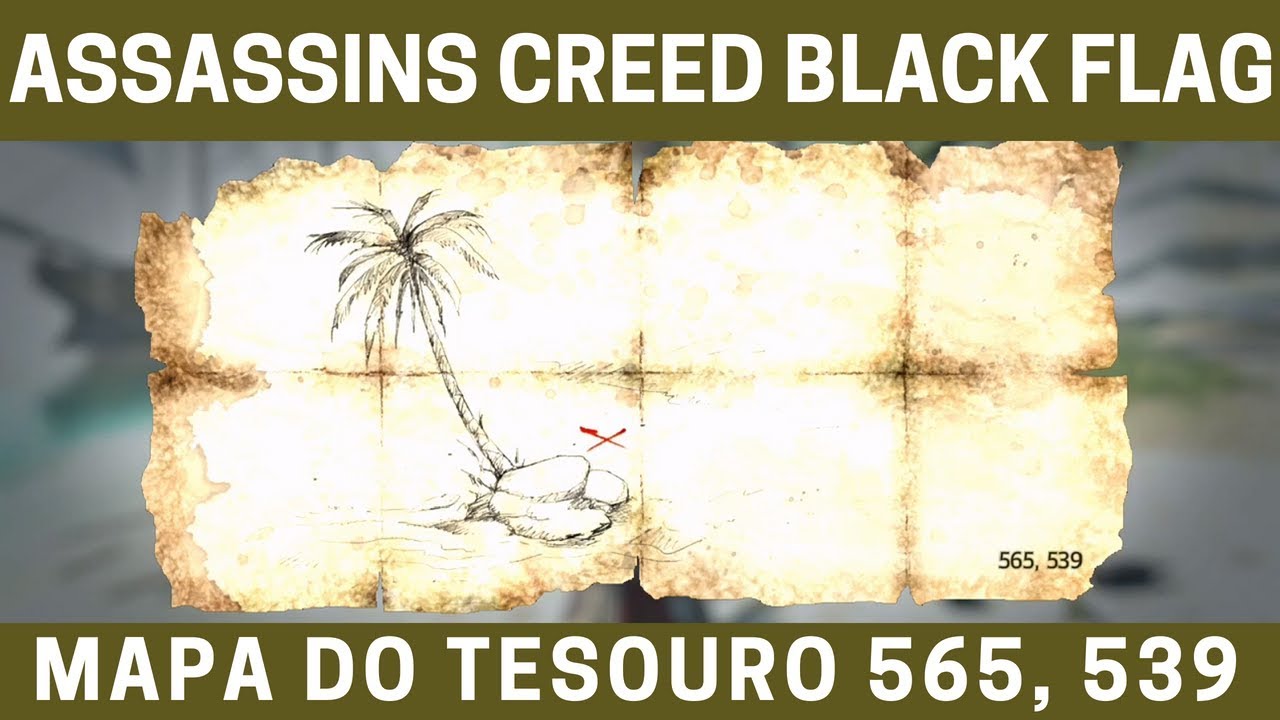 Assassins Creed 4 Black Flag - Mapa do Tesouro/Treasure Map (623,172) 