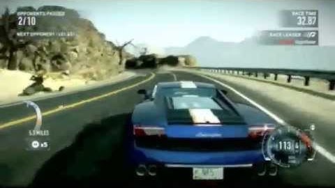 Need for Speed The Run Demo Gameplay - First Look Desert Hills Race Lamborghini
