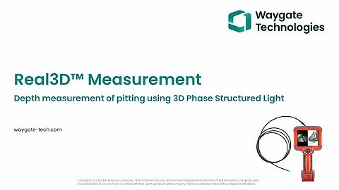 Waygate Technologies | Real3D™ - Depth Measurement of Pitting using 3D Phase Structured Light