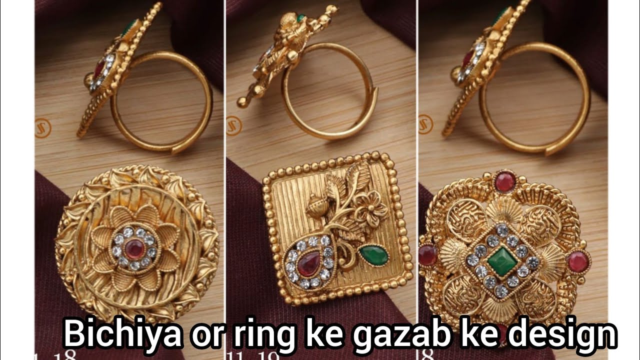 2024 Gold Ring Design | 916 Hallmark Gold Rings | Ladies Gold Rings Designs  With Price - YouTube