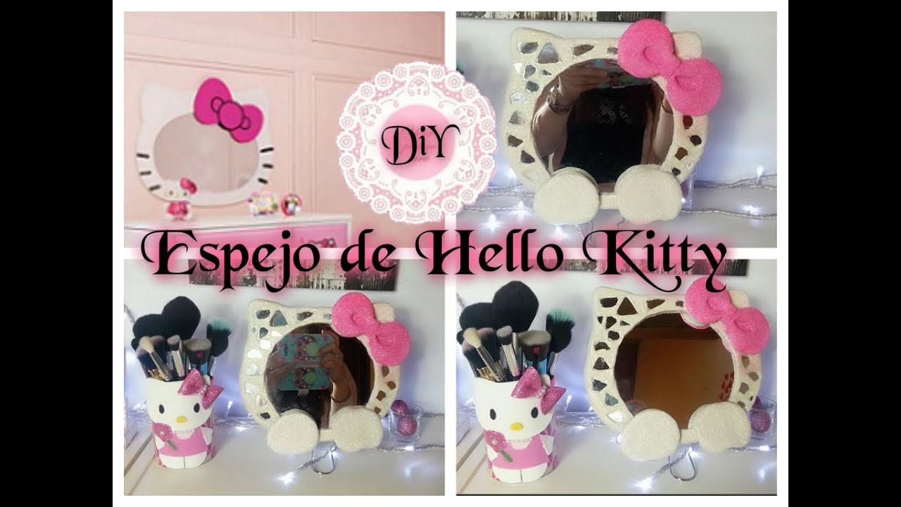  DIY ESPEJO DE LA HELLO KITTY FACIL YouTube