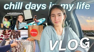 CHILL VLOG ☁️🧋⋆˙⟡ soft productivity, paddleboarding, shopping + haul, car chats, sloosh, & more screenshot 4