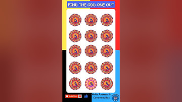 Can You REALLY Trust Your Eyes? | Only 4% could solve it #shorts #oddoneout #brainpullups