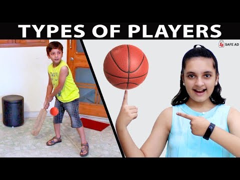 TYPES OF PLAYERS #Fun Types of games kids play | Aayu and Pihu Show