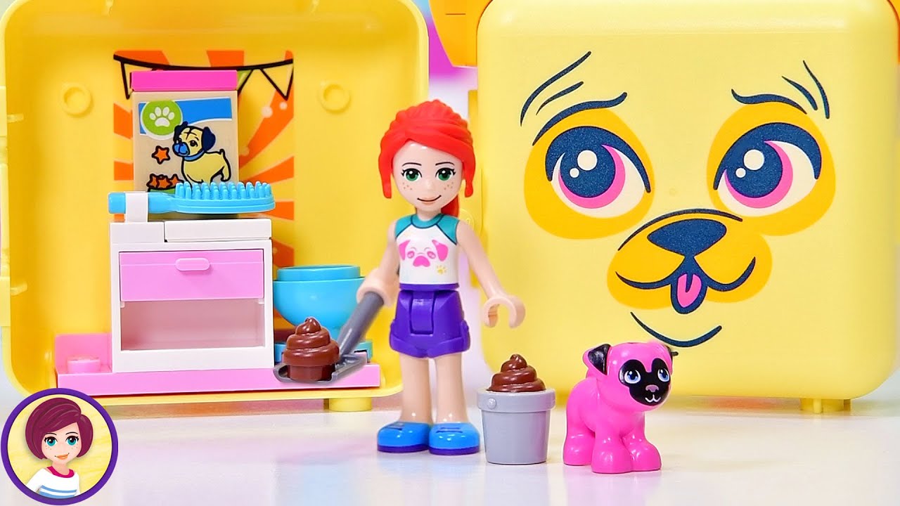 How much poop can one small dog make? 🐶 Lego Friends Mia's Pug Cube Build & Review