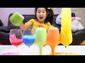 Desafio de fazer bolhas coloridas de Boram