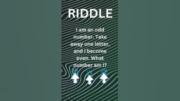 I am an odd number. Take away one letter, and I become even.