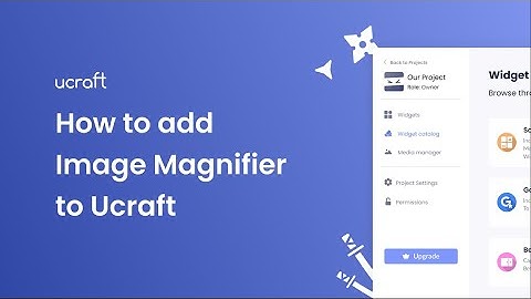 How to add an Image Magnifier to Ucraft