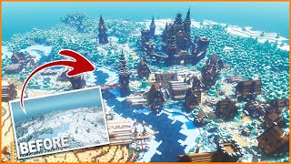 Medieval Taiga Village and Castle | Minecraft Timelapse [WORLD DOWNLOAD]