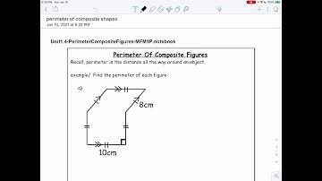 MFM1P Perimeter of Composite Shapes