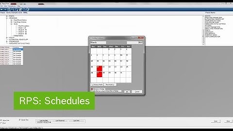 RPS for End Users: Schedules