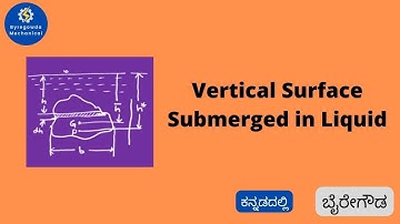 Vertical Surface submerged in liquid | Hydro static forces | BY BYREGOWDA MECHANICAL