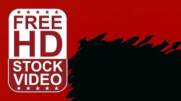 Free Stock Videos - abstract red surface with black corner waving 2D animation