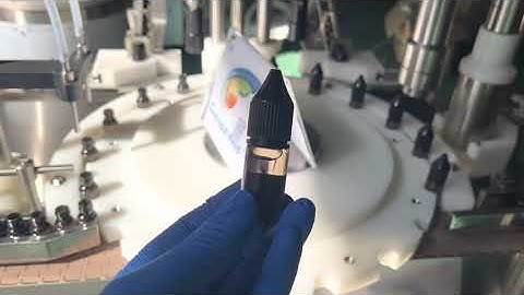 10ml gorilla bottle filling machine V3 cap e liquid ejuice filling capping machine test video