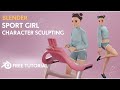 Blender Character Modeling / Sport Girl / Free Tutorial