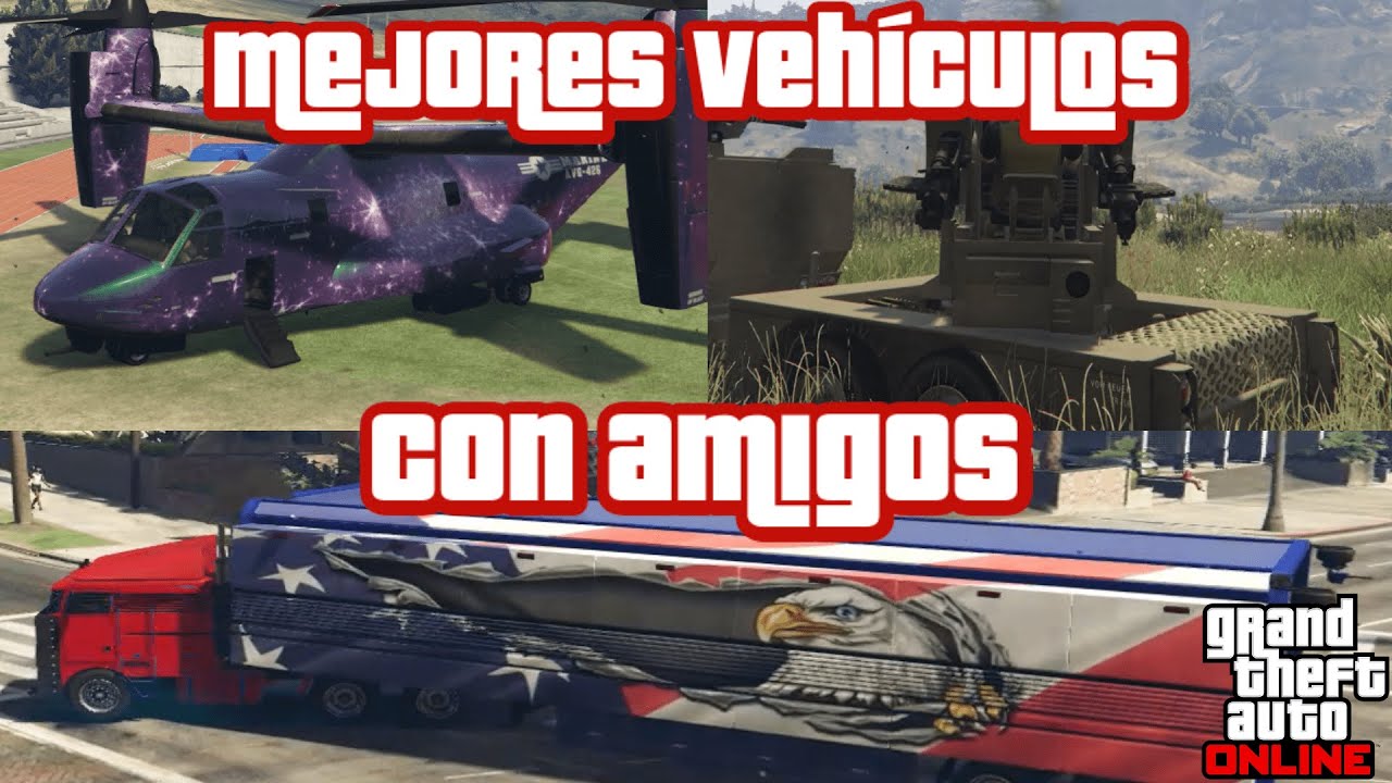 Los MEJORES vehículos para USAR con AMIGOS GTA Online