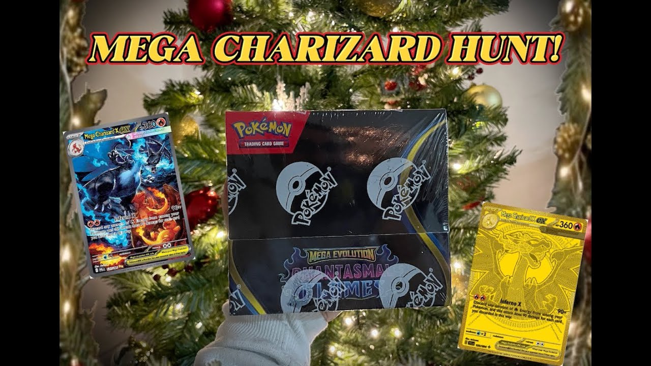 Phantasmal Flames Booster Box Opening - Mega Charizard Hunt!