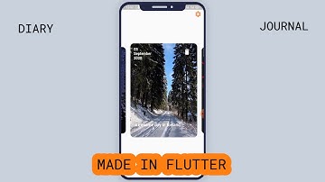 Diary / Journal Application in flutter | Inspired from Reflectly