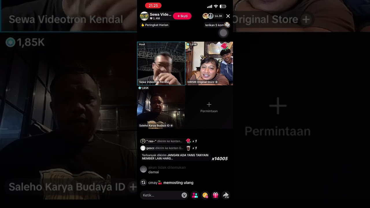 Moment GWSM X SALEHO live bareng 