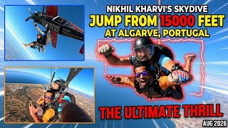 ⚡️☠️⚡️⚠️⚡️EPIC NIKHIL KHARVI SKYDIVE - ALGARVE PORTUGAL 🇵🇹 | 15000 FEET SKYDIVE screenshot 5