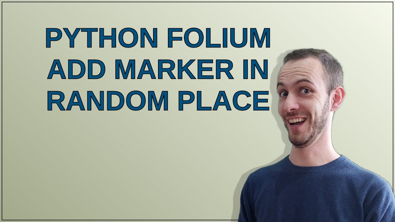 Python folium add marker in random place
